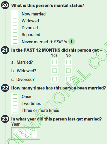 Marital Status Questions